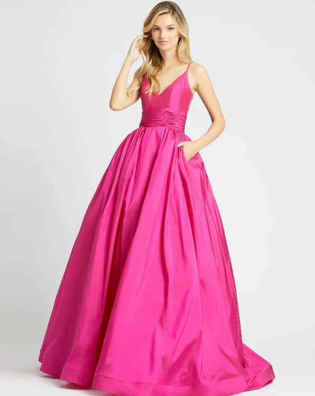 Fresh Styles, Fresh Deals Mac Duggal 67691 Long Prom Spaghetti Strap Ball Gown