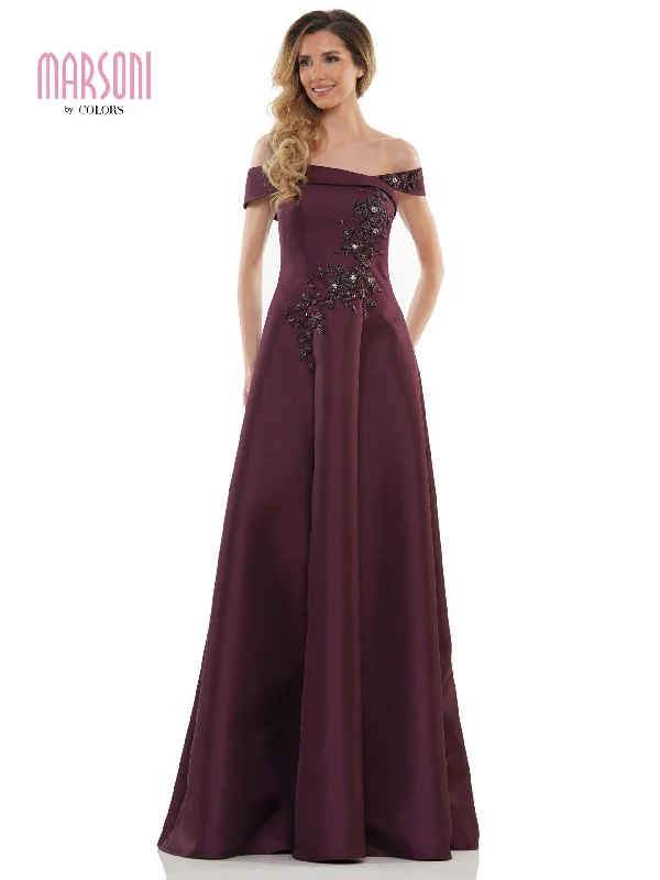 Trendy Boutiques Online Marsoni Long Formal Off Shoulder Dress 1138