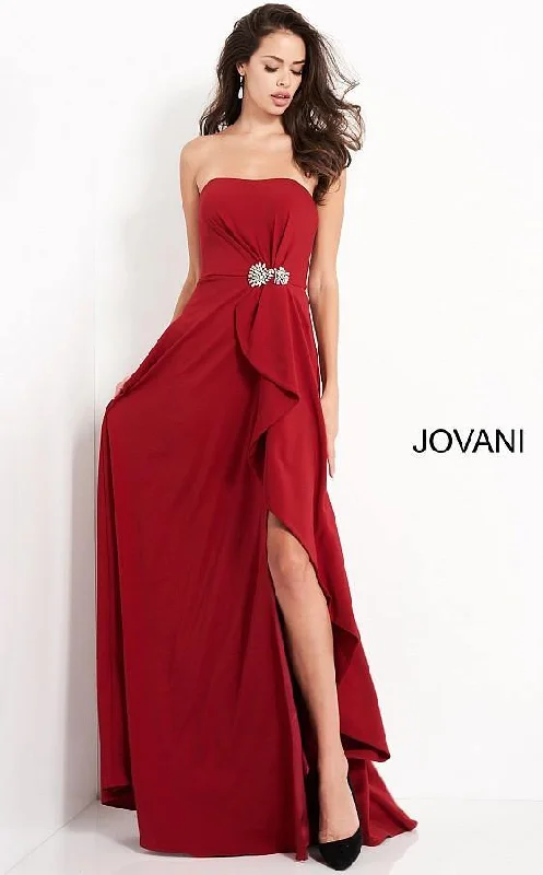 High Street Women’s Fashion for Trendy Shoppers Jovani 4517 Prom Long Strapless Evening Dress