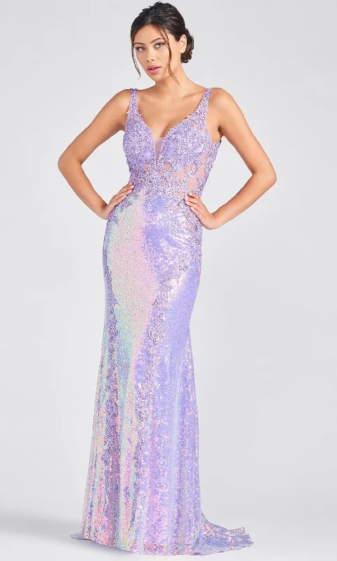 Daily Deals Colette for Mon Cheri CL12253 - Iridescent Sequins Fit And Flare Gown