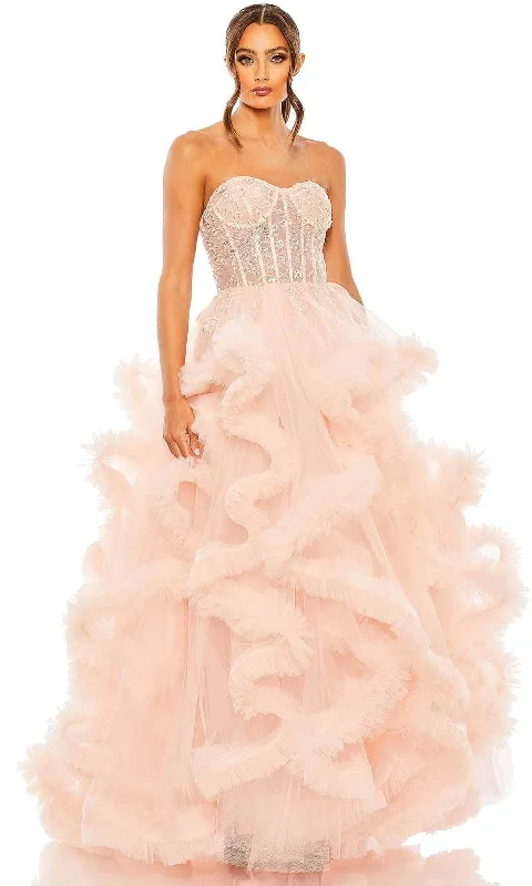 Flash Sale Event Mac Duggal 20542 - Ruffled Tulle Prom Gown