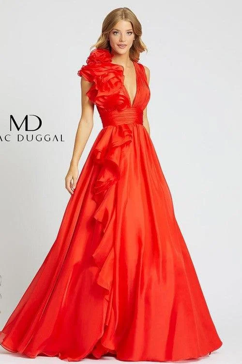 Casual Chic Mac Duggal 48856 Prom Long Ruffled Ball Gown