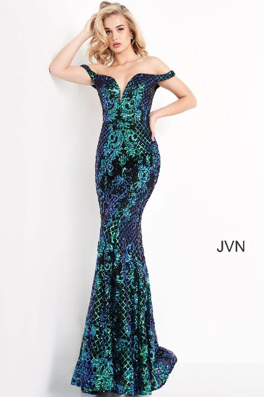 Sale On Clothing Jovani 04515 Long Prom Formal Off Shoulder Gown