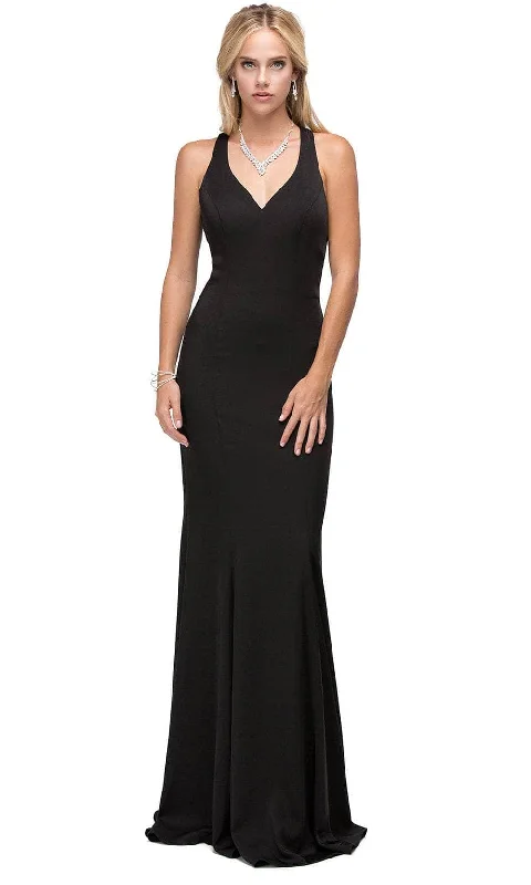 Bold Fashion Dancing Queen 9637 - Cutout Racer Back Prom Gown