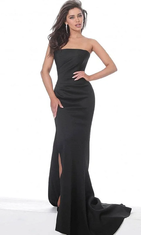 Trendy Women's Wear Jovani 94366SC- Straight Across Neckline Mermaid Gown