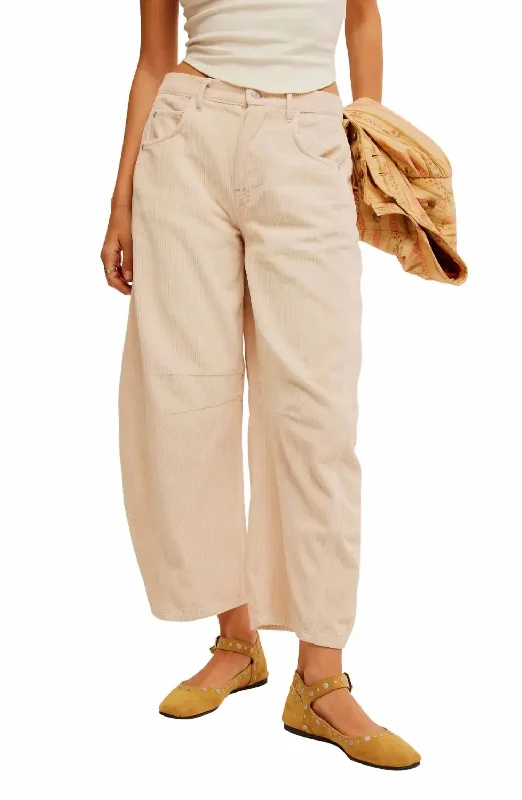 Casual Chic Good Luck Corduroy Pants In Crystal Grey