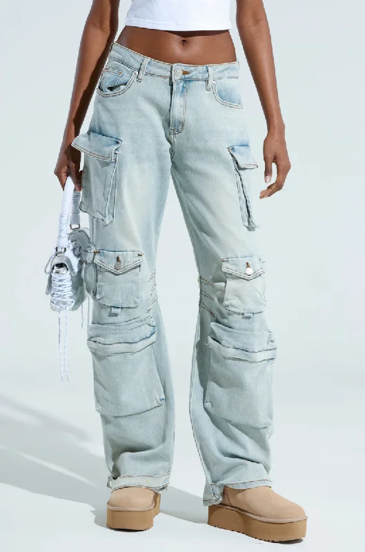 Effortless Chic for Women CALI COMFIEST DENIM CARGOS