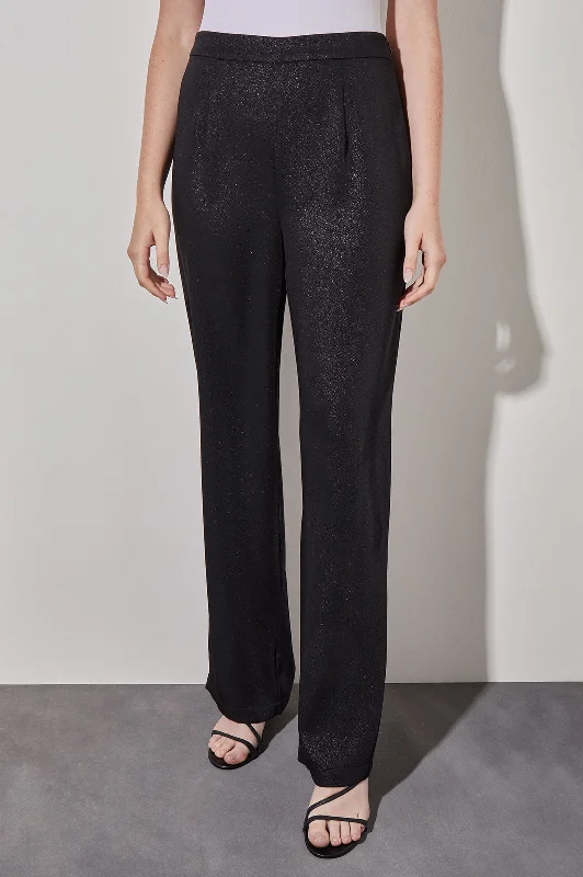 Seasonal Trends Plus Size Shimmer Woven Straight-Leg Pants