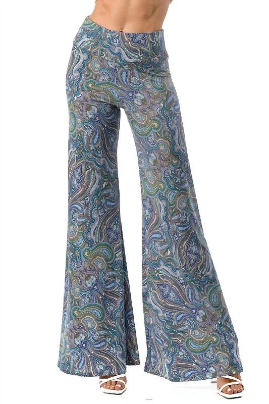 Relaxed Style Payton Paisley Palazzo Pant In Multi