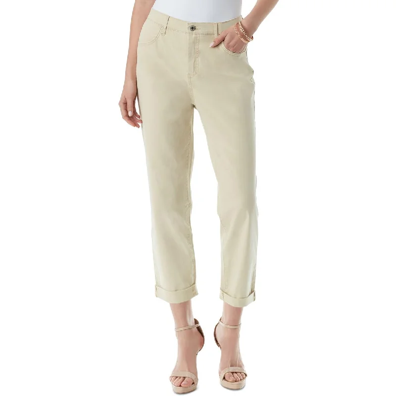 Mega Sale Womens Pocket Cotton High-Waisted Pants