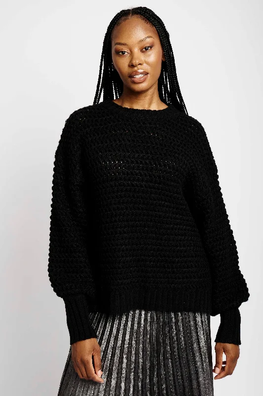 High End Fashion Chunky Loose Knit Jumper