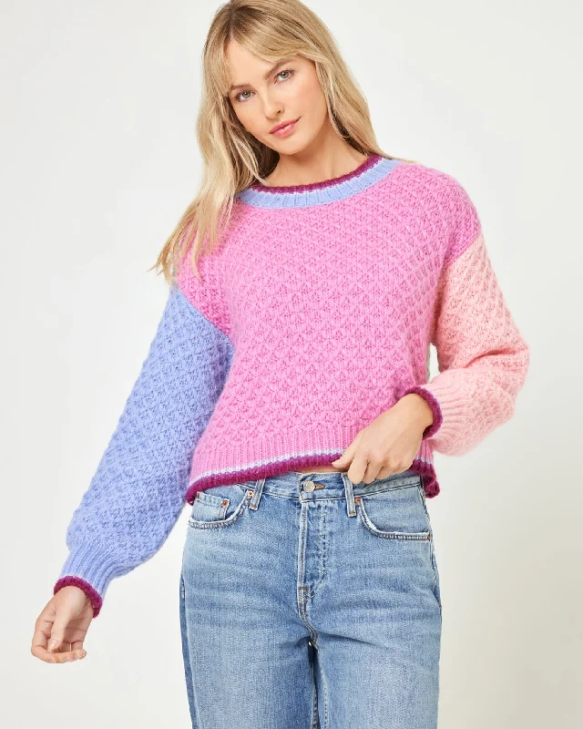 Cutting Edge Fashion Pretty Please Sweater - Costa Del Sol Colorblock