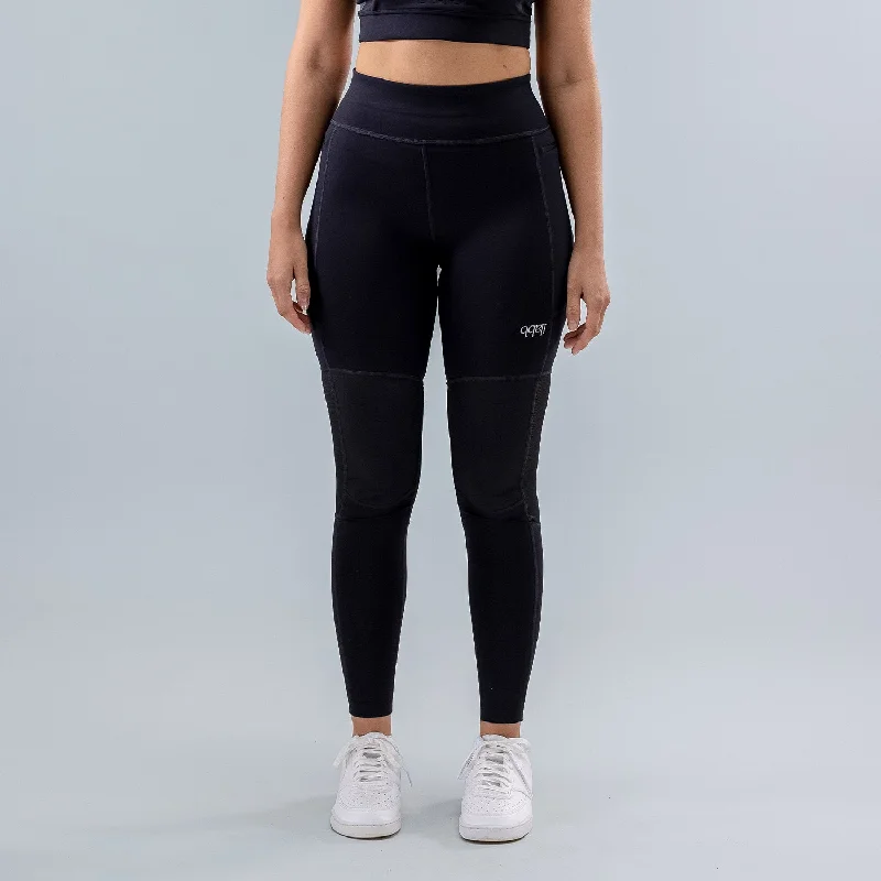 Chic & Cozy Apparel Spin Ride Legging - Black - Women's