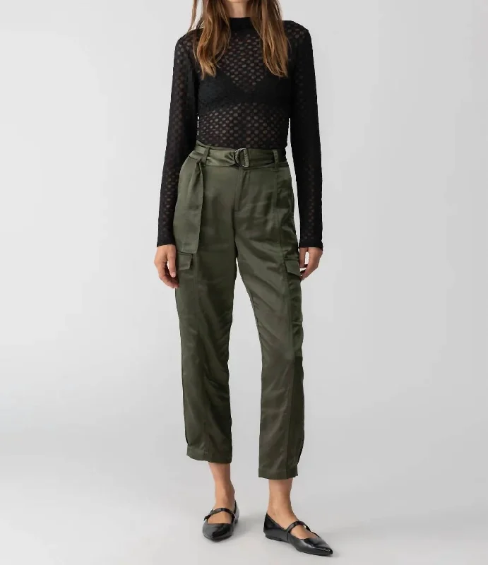 Limited Styles Classy Cargo Pants In Dark Olive