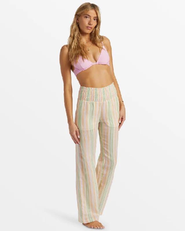 Elegant Styles Billabong New Waves 2 Pants-Sweet Pink