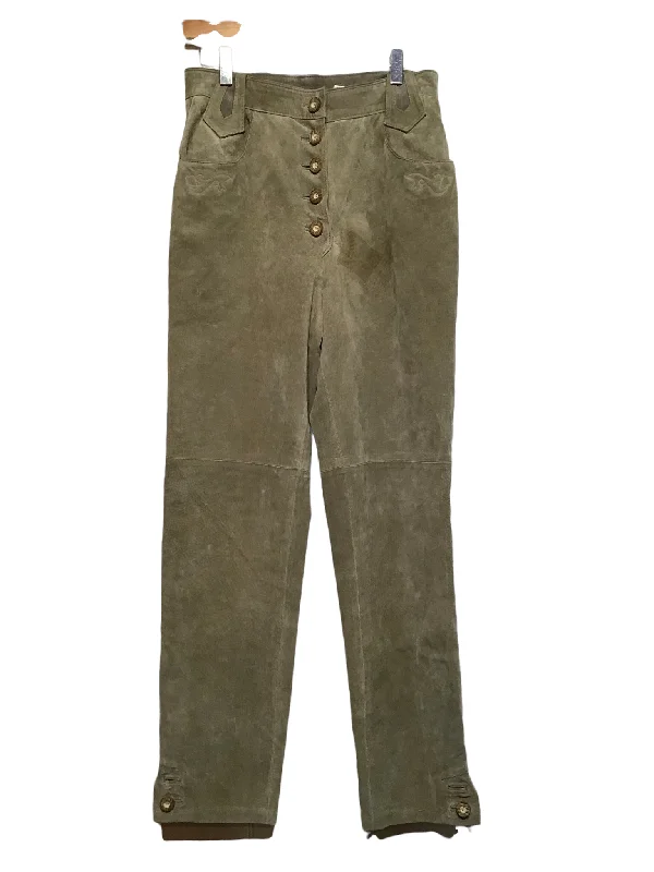 Stylish Savings Suede Button Up Trousers (29”)