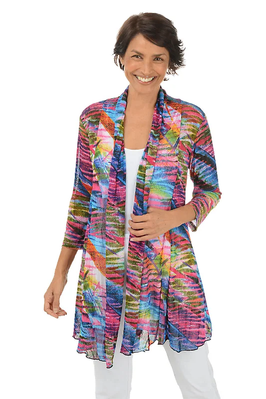 Online Impressions Boutique Kaleidoscope Mesh Cardigan