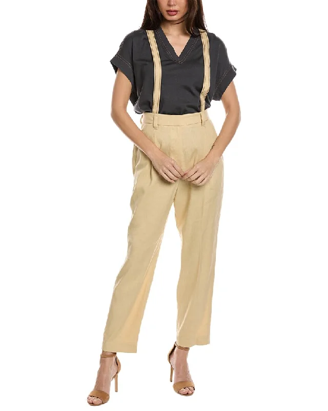 Comfortable Loungewear for Women Brunello Cucinelli Linen-Blend Pant