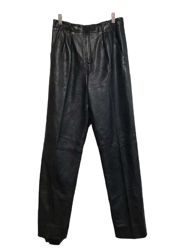 Chic Outfits Leather Peg Trousers (28”)