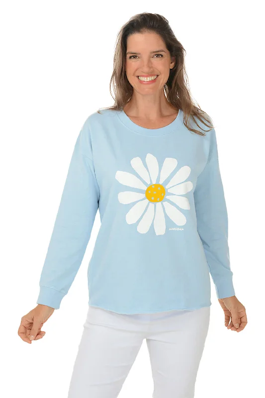 Trendy Fashion For Women Big Daisy Drop Shoulder Sweatshirt