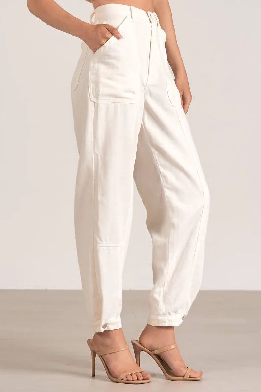 Versatile Wardrobe Essentials Cargo Pants In White