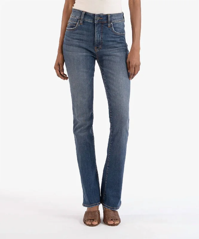 Versatile Style Wardrobe Natalie High Rise Bootcut Jeans In Blue