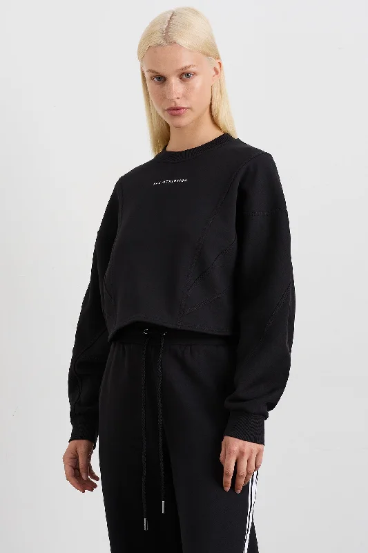 Effortless Everyday Wear Batwing Crop Crew Jumper 413