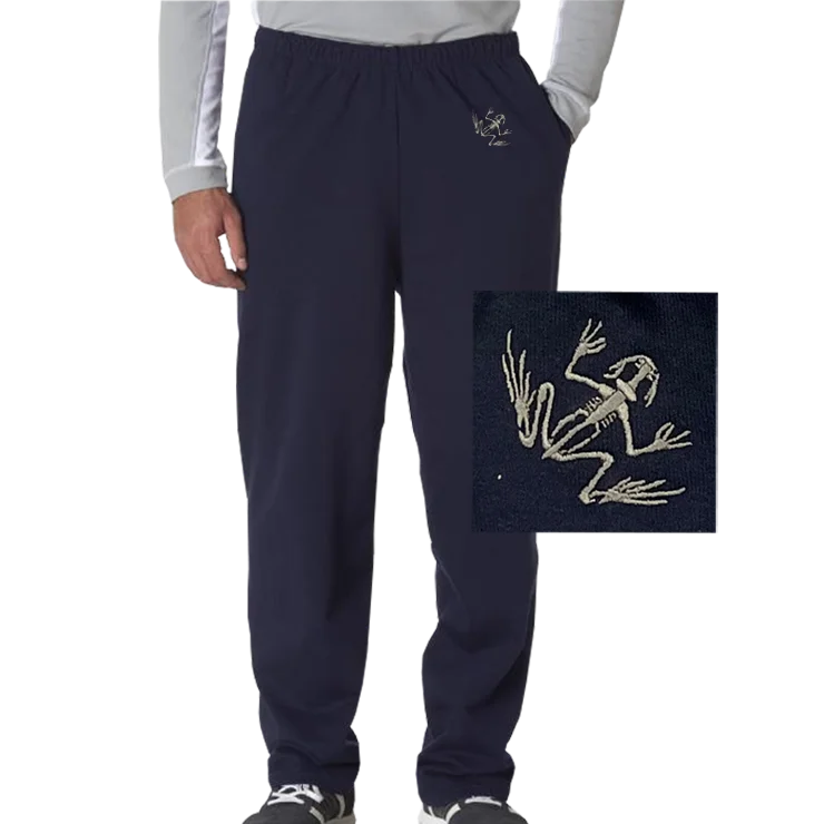 Flash Sale Clothing Men's Bone Frog Navy Open-Bottom Fleece Sweatpants