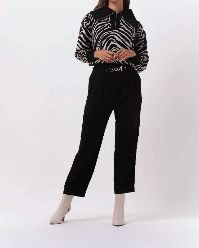 Break Fashion Norms Pantalon Julio In Black