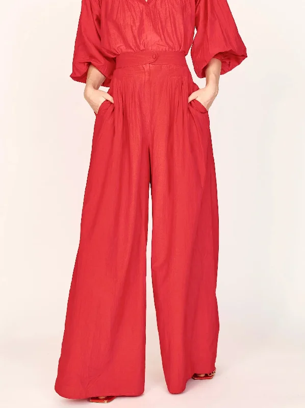 Relaxed Style Mirth Calistoga Pant Red