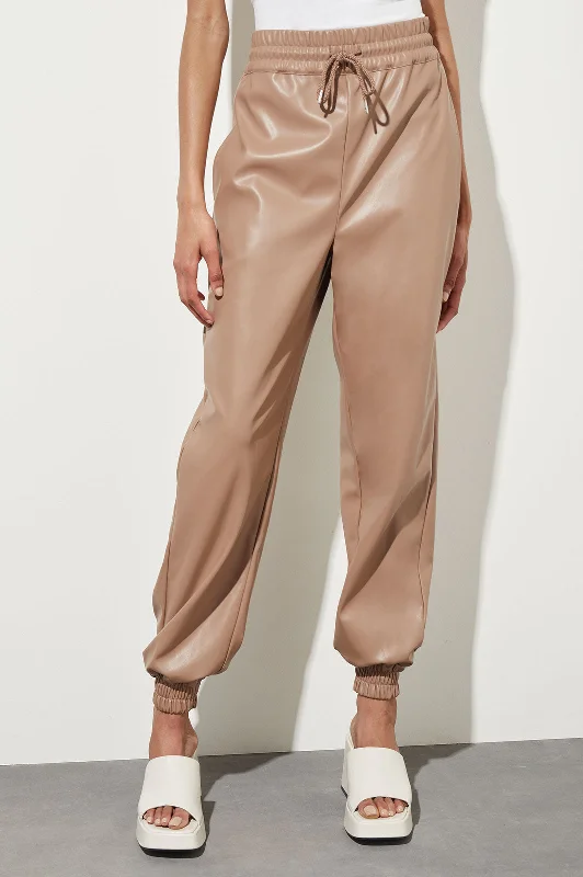 Exclusive Sale Faux Leather Joggers