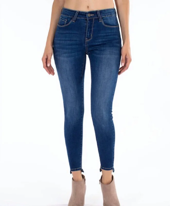 Chic And Edgy Booty Booster Denim Jean In Medium Wash