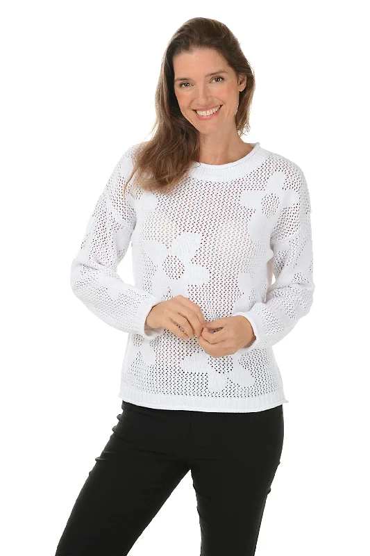 Stay Ahead In Style Daisy Open Weave Sweater