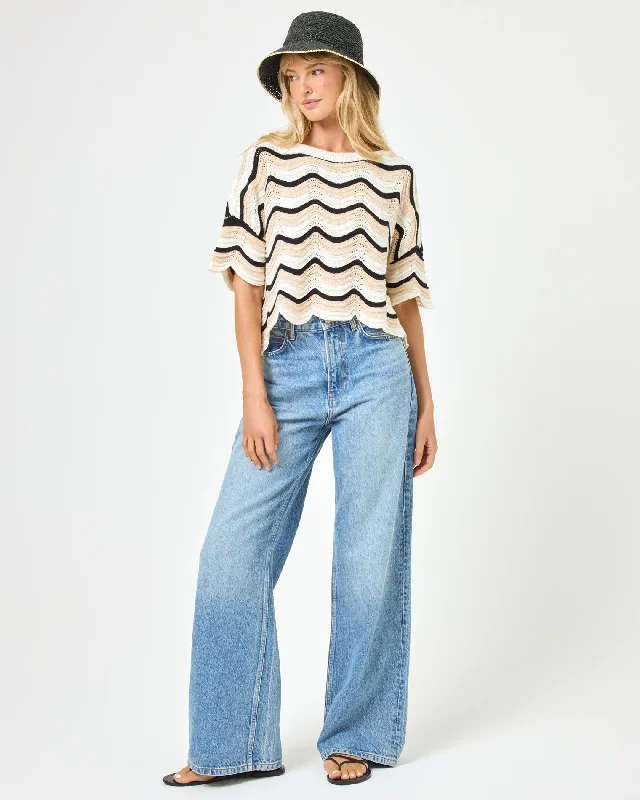 Effortless Chic Apparel Make Waves Sweater - Costa Nova Waves