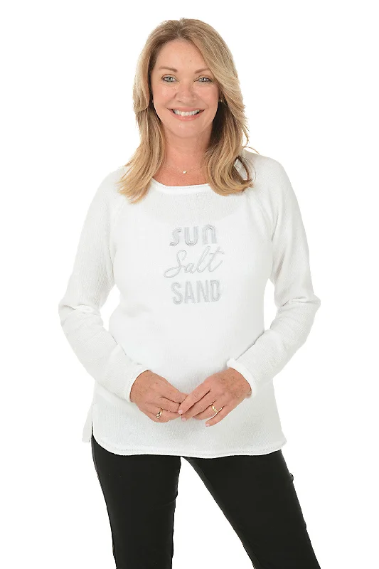 Fashion Sale Sun Salt Sand Embroidered Chenille Sweater