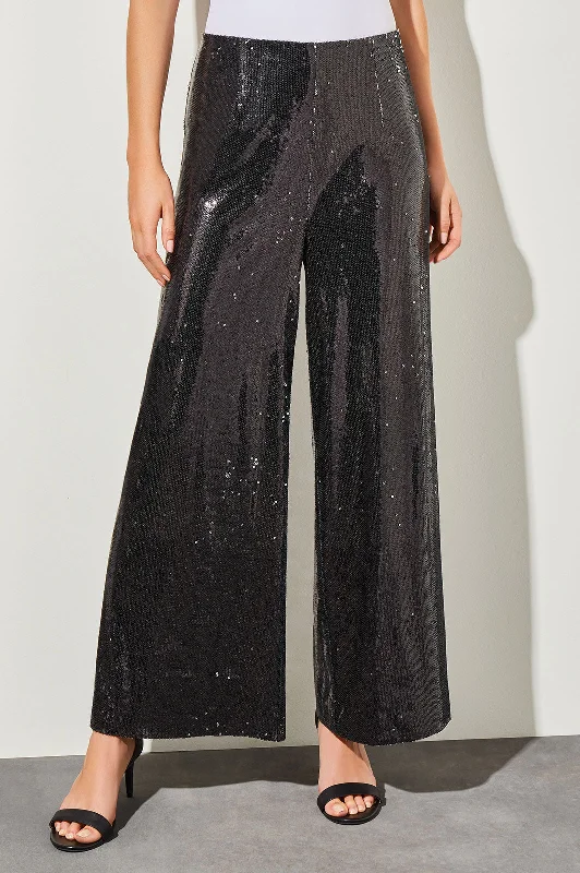 Athleisure Wear Special Offer Sequins Wide-Leg Pants